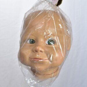 Syndee's Crafts Doll Head Size Large Hard Vinyl #31205 "Gabby" Vintage Doll Head